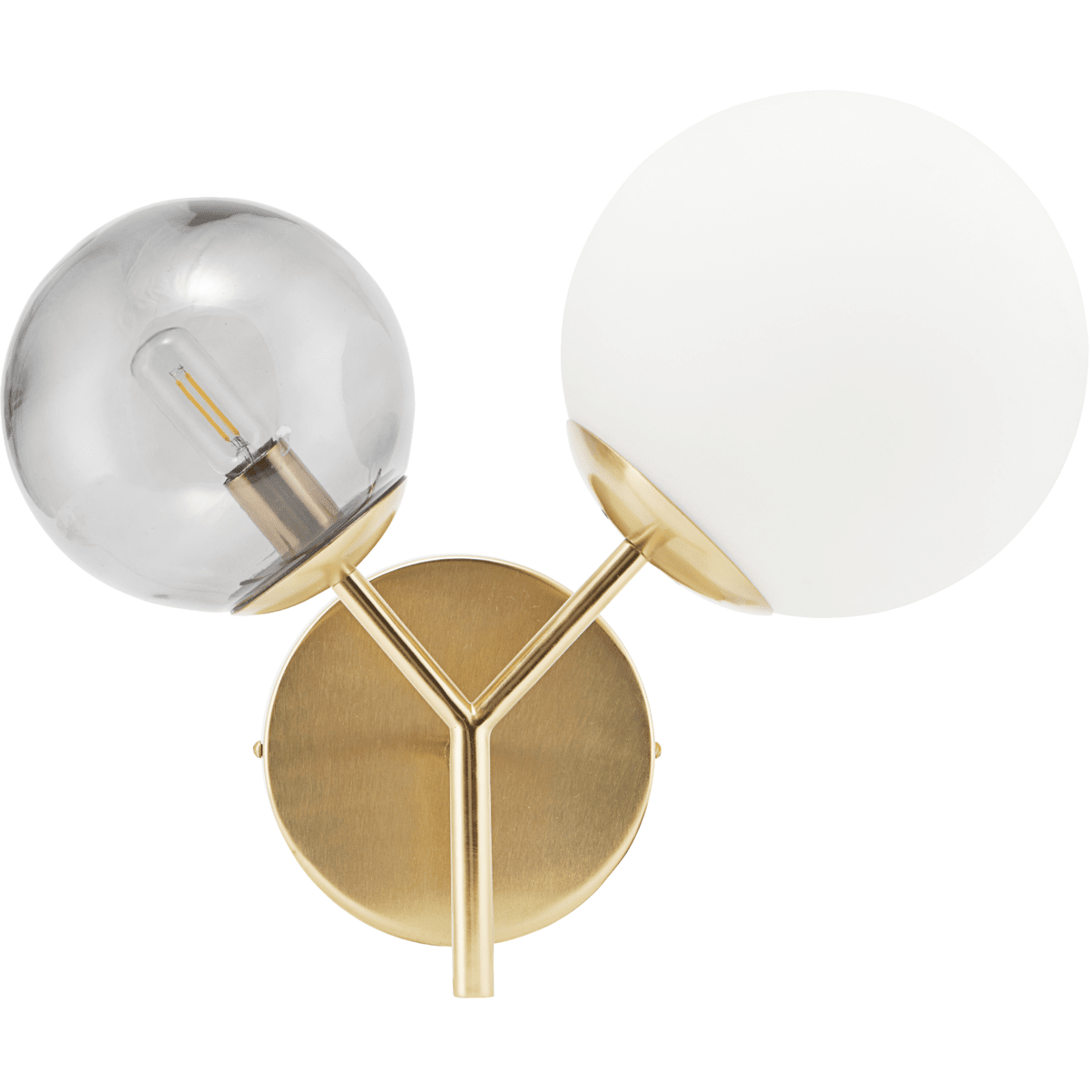  Twice 47cm Laiton applique murale De House Doctor - Profitez de la belle d&eacute;coration murale de votre entr&eacute;e, salon ou chambre et obtenez une lampe qui ajoute de la personnalit&eacute; &agrave; l'int&eacute;rieur.