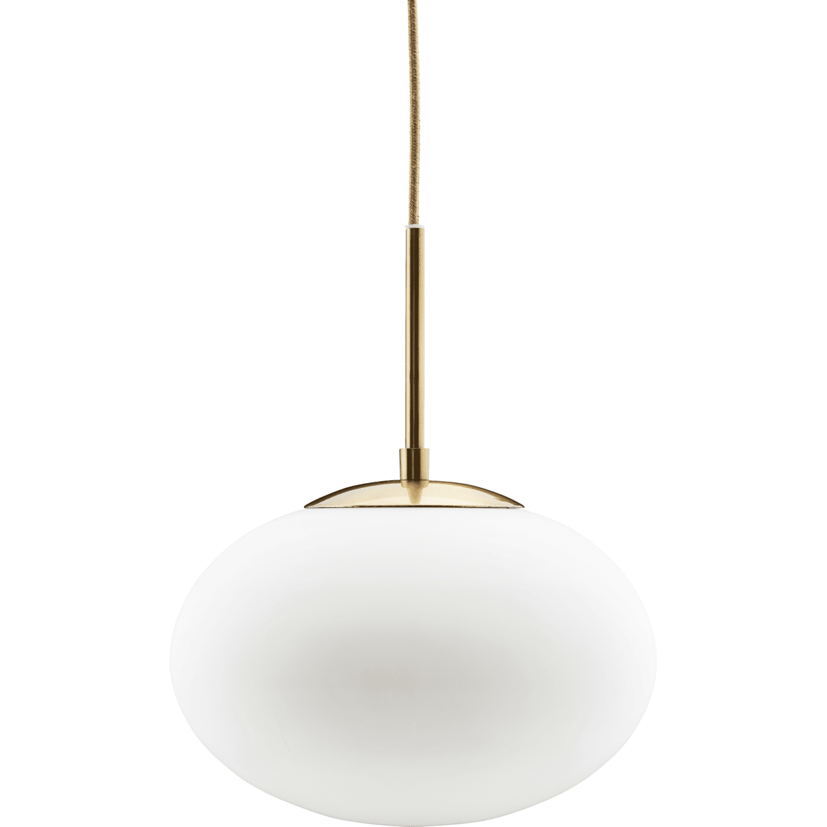 Opal Ø30 Laiton suspension De House Doctor - Utilisez-le dans le hall d'entrée, au-dessus de la table à manger ou dans le salon et créez une brillance merveilleuse et unique à l'intérieur.