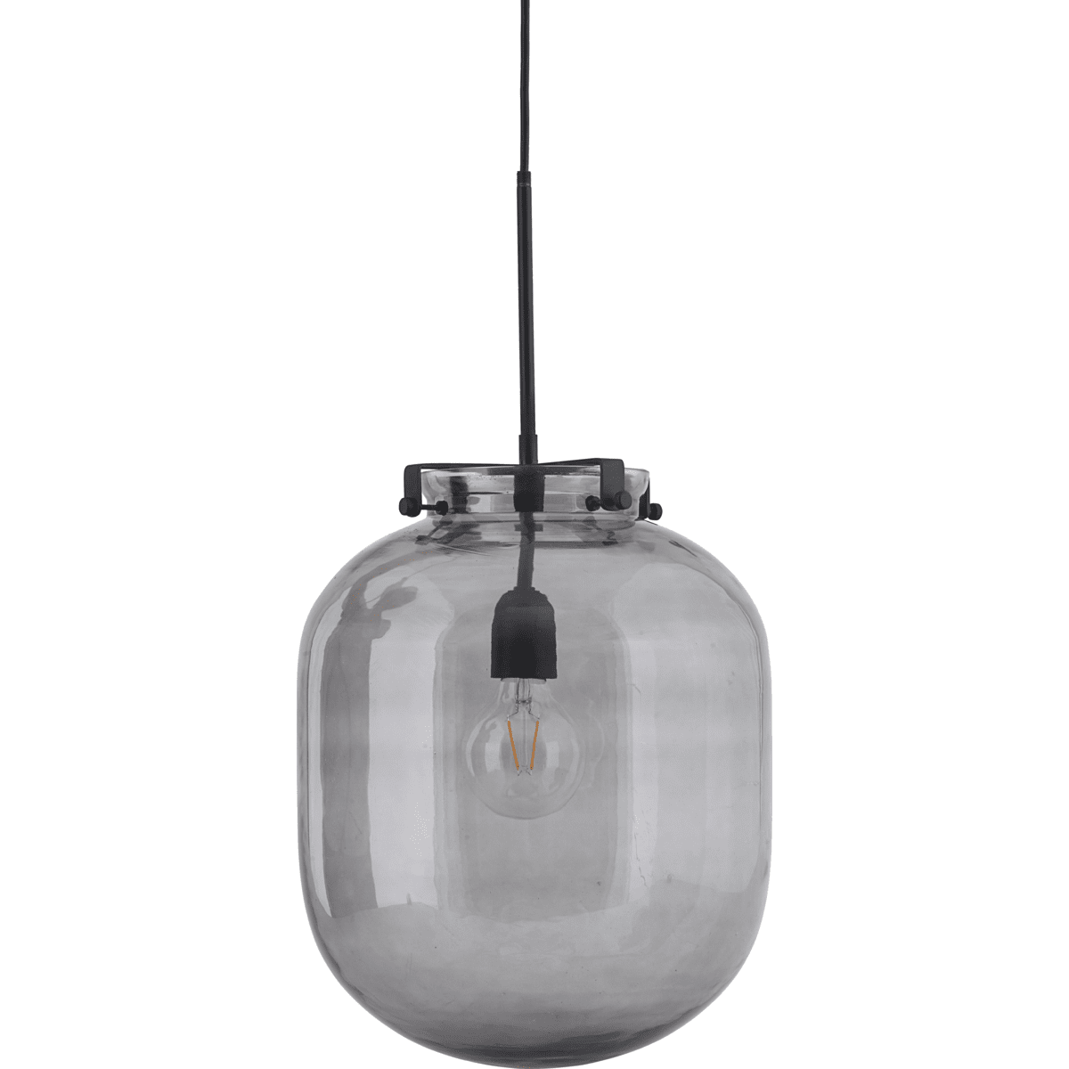 Ball Ø30 Noir suspension De House Doctor - La lampe a un design magnifique et organique qui donne une expression lumineuse et f&eacute;minine.