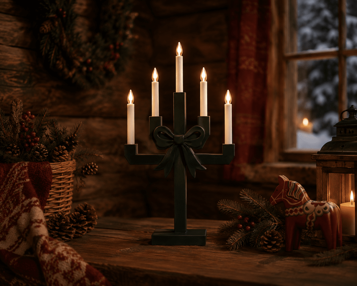 Kerstin vert foncé De Pixie Design - Avec sa forme classique et son n&oelig;ud accrocheur, Kerstin est une ravissante d&eacute;coration de No&euml;l, id&eacute;ale pour une fen&ecirc;tre, un bureau ou une table d'appoint.