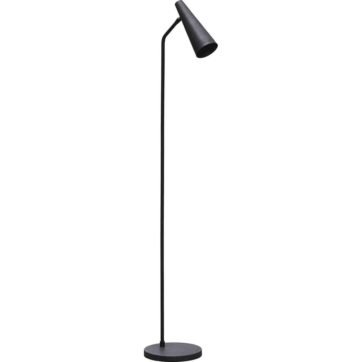 Precise Noir mat lampadaire De House Doctor - Utilisez-le à côté de votre fauteuil ou de votre canapé pour créer une lumière chaleureuse tout en lisant un journal ou un livre passionnant.