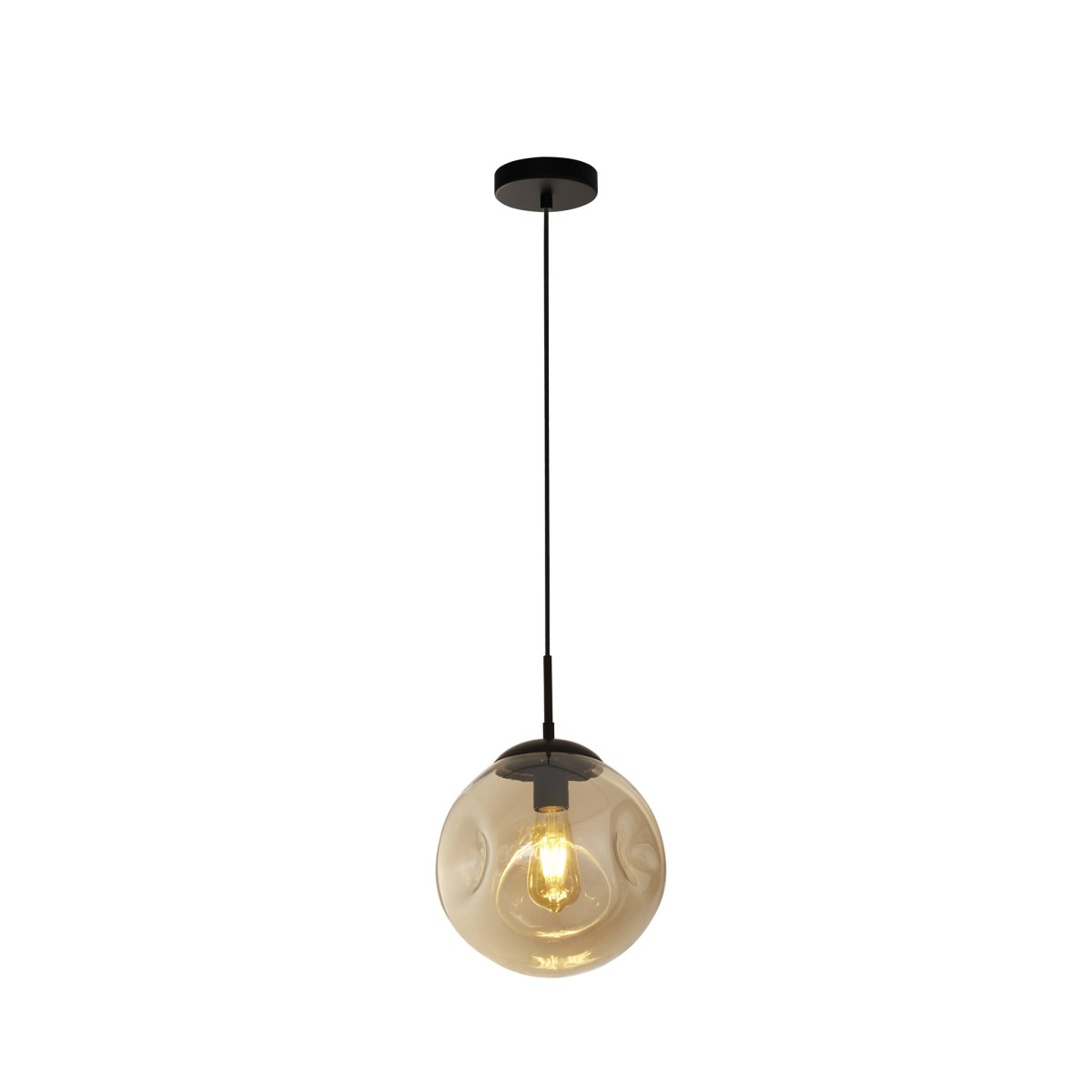 Punch Ø25 Champagne suspension De Searchlight - Pour un rendu harmonieux, il est conseillé d'installer plusieurs luminaires en ligne au-dessus de la cuisine ou de la table à manger.