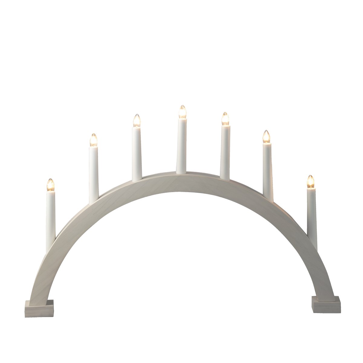 Arch 7 Lights Blanc De Konstsmide - Elle est fournie avec un c&acirc;ble de 1,7 m, un interrupteur marche/arr&ecirc;t et une prise.