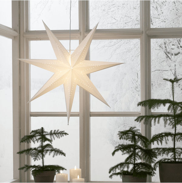 Lysa Ø70 Blanc De Star Trading - Id&eacute;ale pour d&eacute;corer pendant les f&ecirc;tes de No&euml;l et de l'Avent.