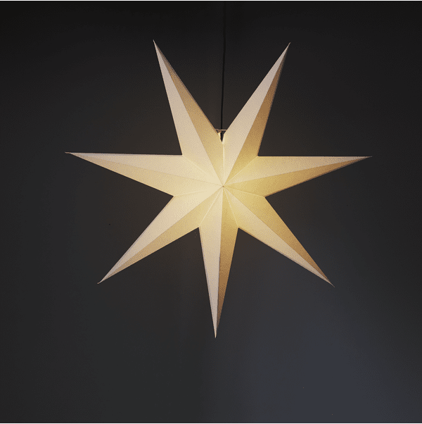 Frozen Ø100 Blanc De Star Trading - &Eacute;toile en papier blanc de 100 cm de diam&egrave;tre.