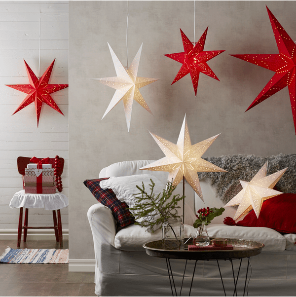 Sensy Ø52 Blanc De Star Trading - R&eacute;pand une merveilleuse atmosph&egrave;re de No&euml;l dans la maison.