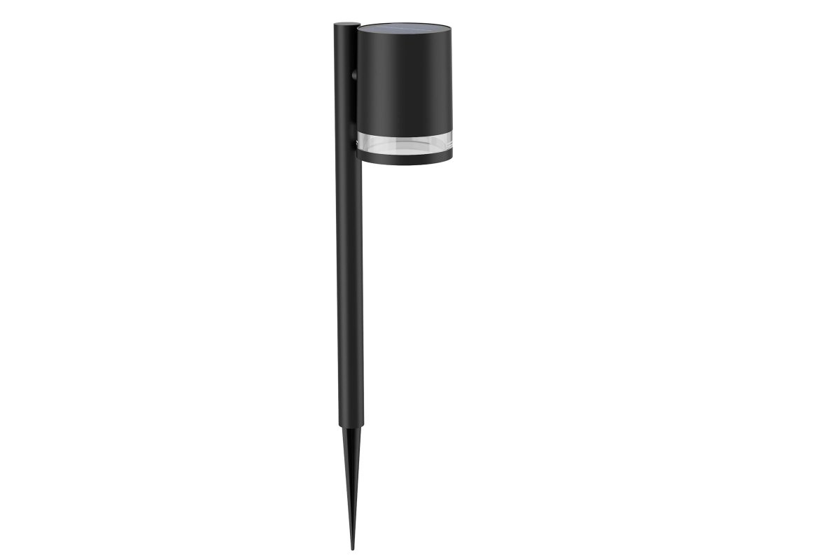 Fyce Noir lampe solaire De Philips - La borne solaire Fyce est un luminaire de sol élégant et pratique, au design moderne et fabriqué en plastique noir.