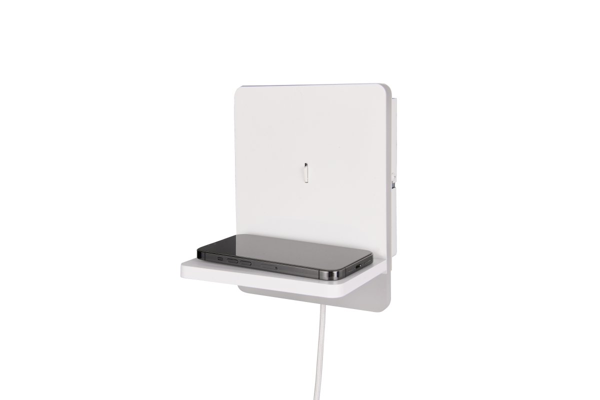 Fairfield 20cm Blanc applique murale De Trio Lighting - La fonction FLEXconnect permet à la fois une installation permanente et une installation avec un câble et une prise murale.