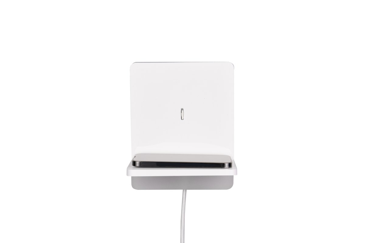 Fairfield 20cm Blanc applique murale De Trio Lighting - La fonction FLEXconnect permet à la fois une installation permanente et une installation avec un câble et une prise murale.