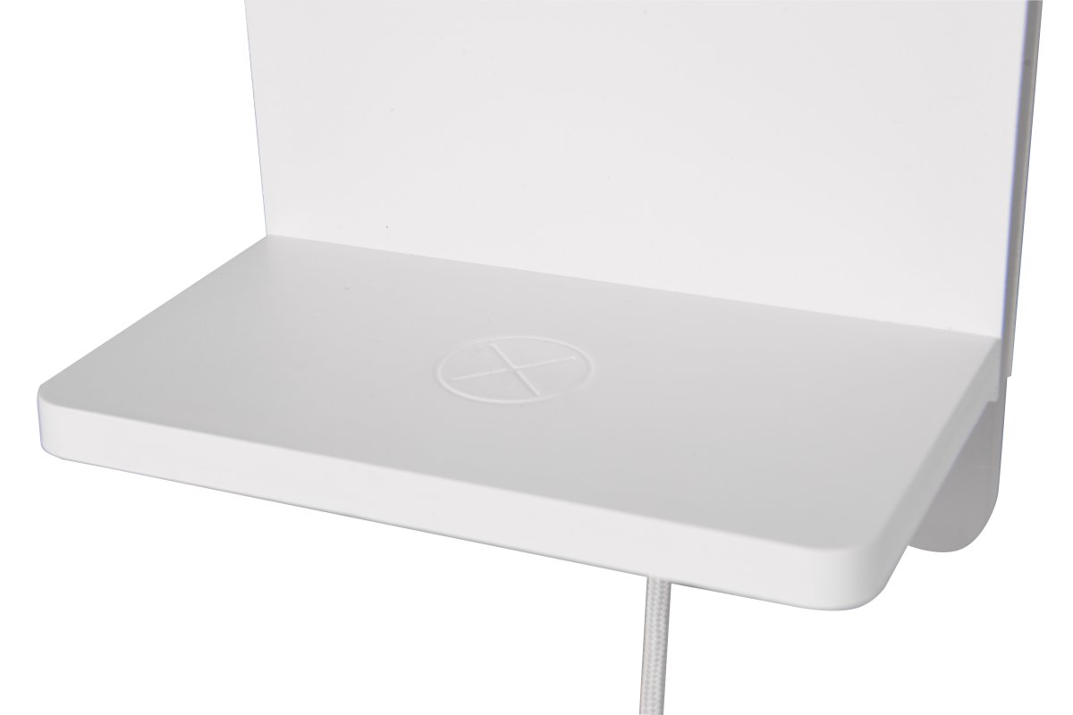 Fairfield 20cm Blanc applique murale De Trio Lighting - La fonction FLEXconnect permet à la fois une installation permanente et une installation avec un câble et une prise murale.