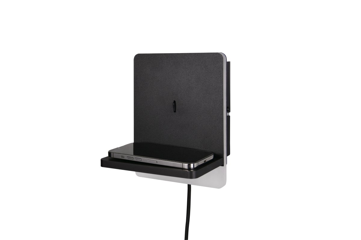 Fairfield 20cm Noir applique murale De Trio Lighting - La fonction FLEXconnect permet &agrave; la fois une installation permanente et une installation avec un c&acirc;ble et une prise murale.