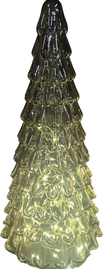 Épicéa 30cm Vert De Pixie Design - Ce sapin aux formes &eacute;l&eacute;gantes est orn&eacute; d'une guirlande de 100 petites LED diffusant une douce lumi&egrave;re blanche chaude.