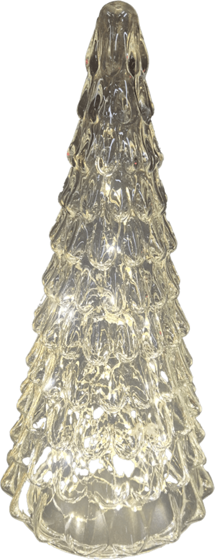 Épicéa 30cm Transparent De Pixie Design - Une d&eacute;coration raffin&eacute;e qui embellira vos soir&eacute;es d'hiver, que ce soit sur une fen&ecirc;tre, une table, une &eacute;tag&egrave;re ou un buffet.