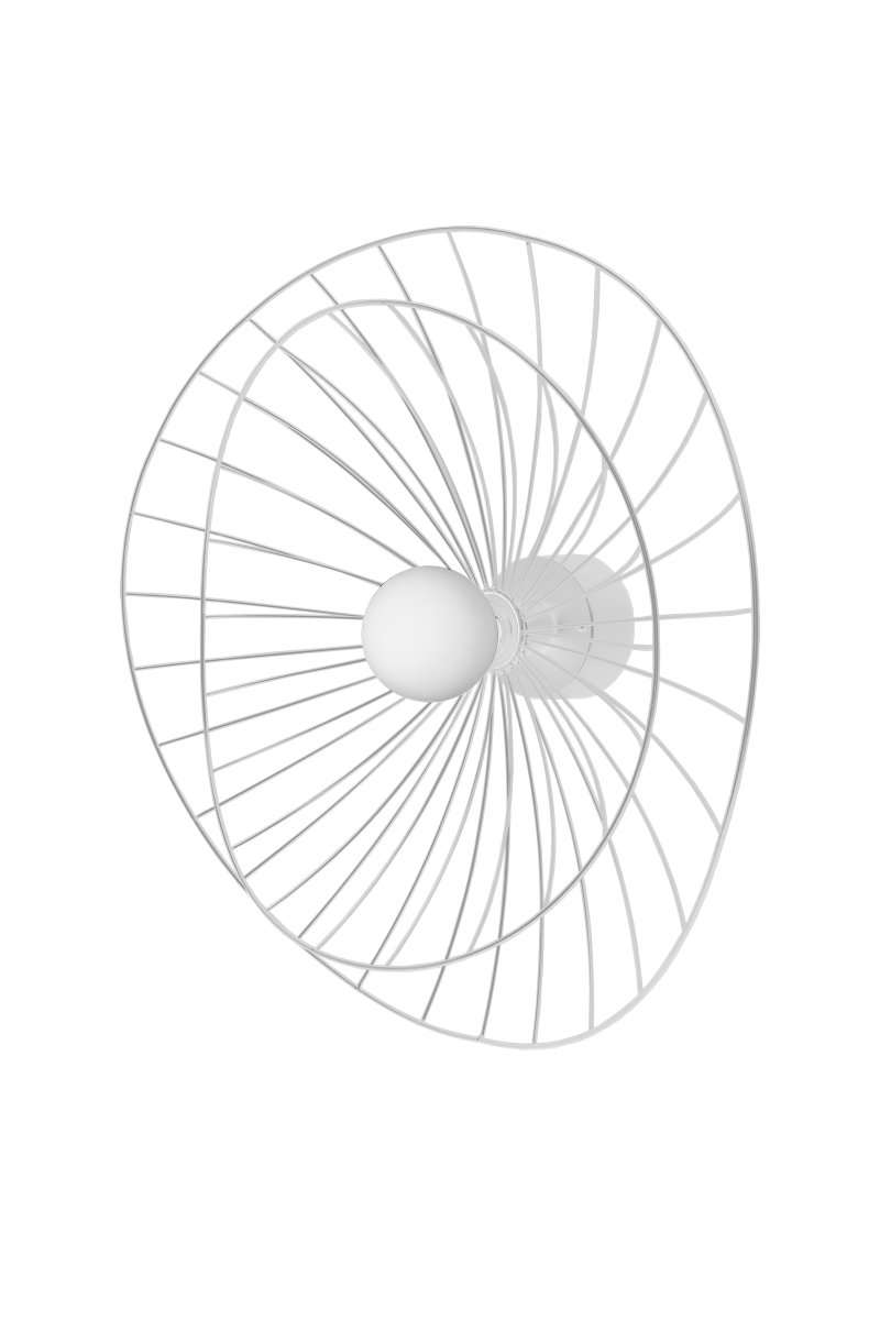 Ray Ø60 Blanc applique murale De Globen Lighting - La prise de plafond pour le montage au plafond est disponible séparément.