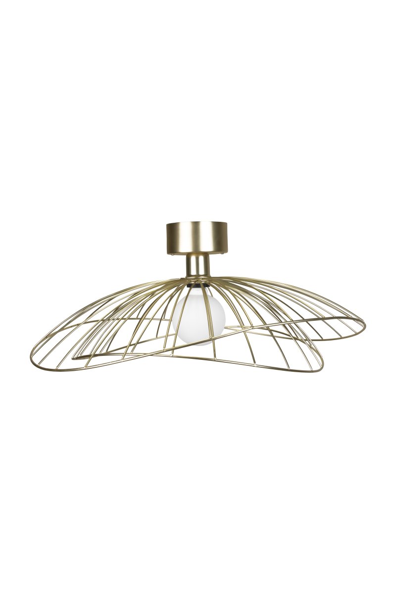 Ray Ø60 Laiton brossé applique murale De Globen Lighting - Une fois fixé au plafond, le luminaire est dimmable.