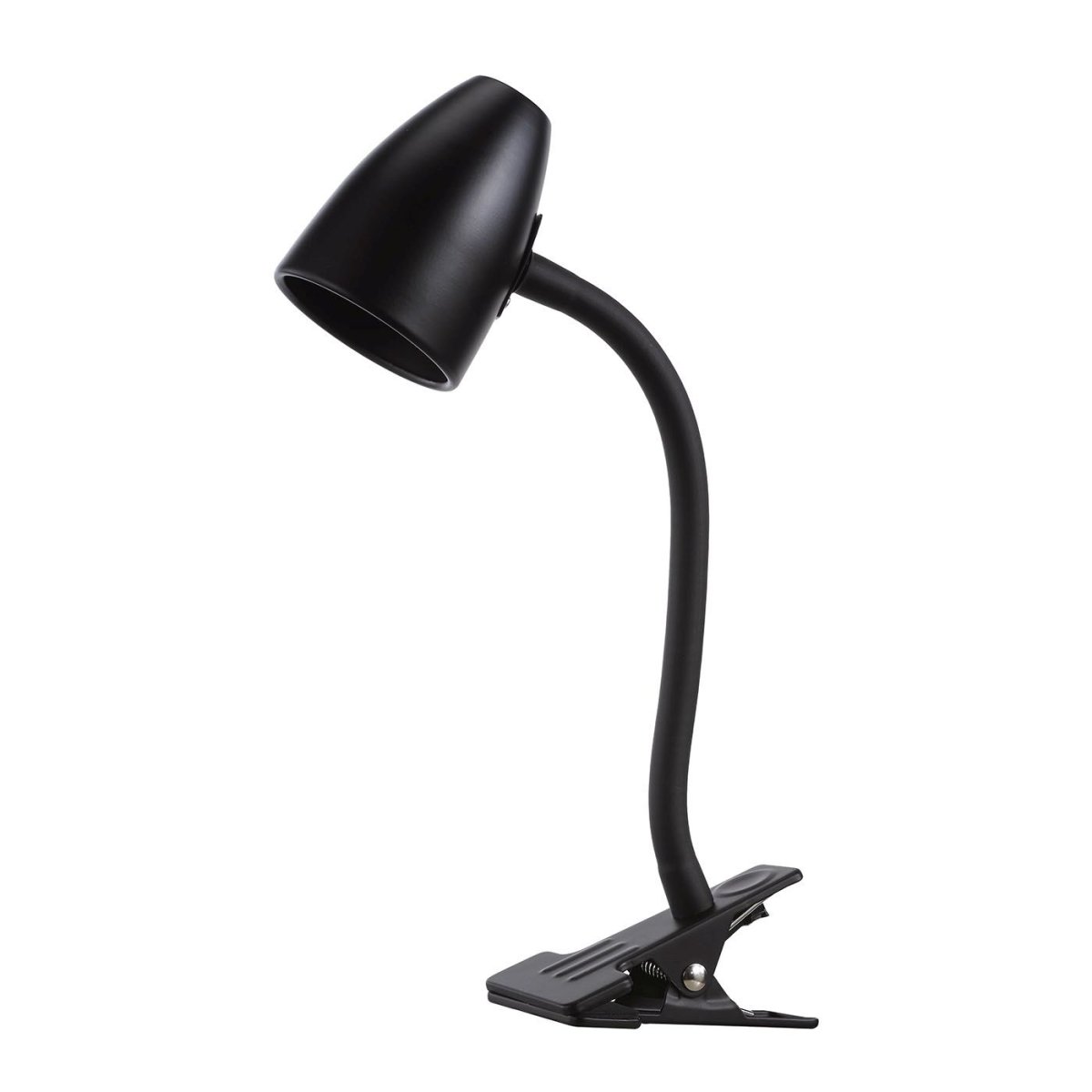 Moa flexi Noir lampe à pince De Oriva - Cette élégante lampe à pince en métal noir offre une solution d'éclairage pratique et flexible pour toutes les pièces.