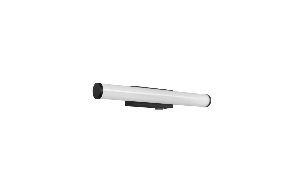 Mattimo 40cm Noir lampe de salle de bain De Trio Lighting - Avec son design allongé et sa lumière douce et uniforme, il est idéal pour une utilisation au-dessus du miroir à 40,5 cm.