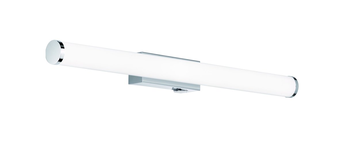 Mattimo 60cm Chrome lampe de salle de bain De Trio Lighting - Avec son design allongé et sa lumière douce et uniforme, il est idéal pour une utilisation au-dessus du miroir à 60 cm.