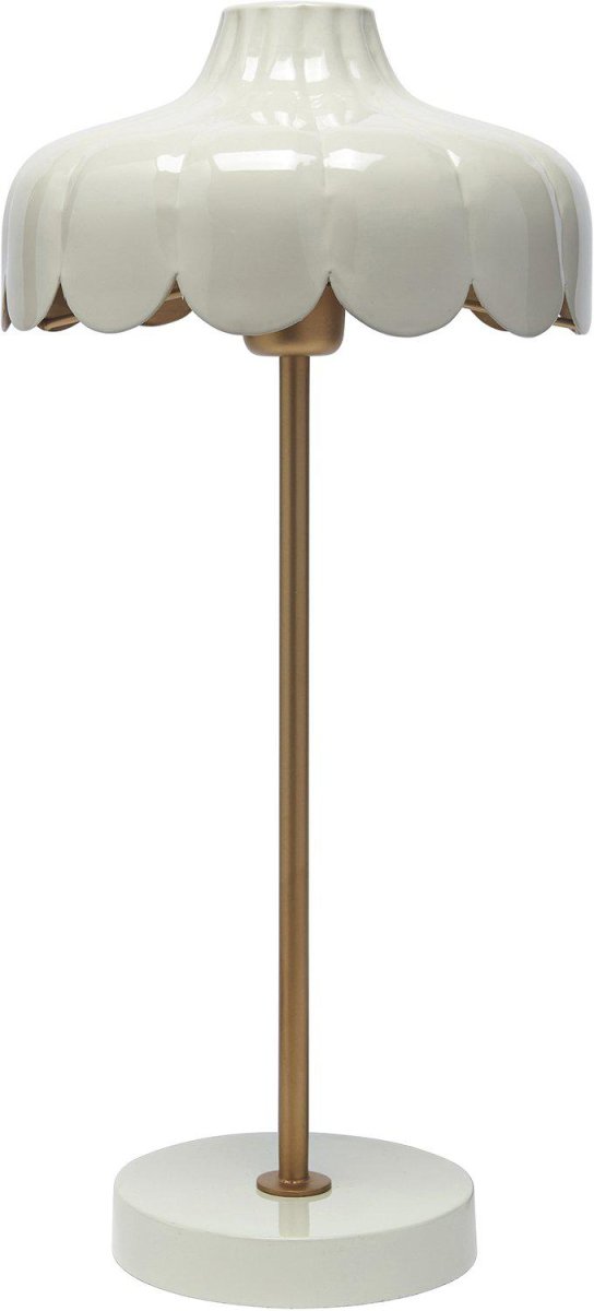 Wells 50cm Beige lampe de table De PR Home - Chaque &eacute;cran est fabriqu&eacute; &agrave; la main et de l&eacute;g&egrave;res variations de hauteur et de largeur peuvent survenir.