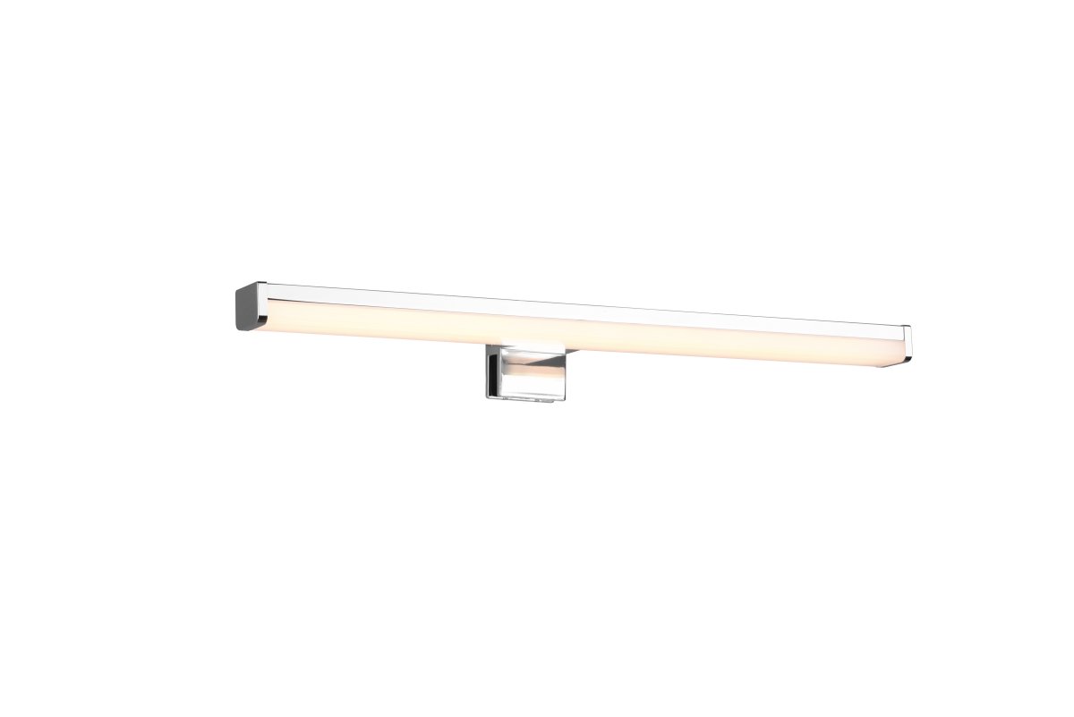 Lino 40cm Chrome lampe de salle de bain De Trio Lighting - La lampe est dot&eacute;e de LED int&eacute;gr&eacute;es de 3000K et 900lm.