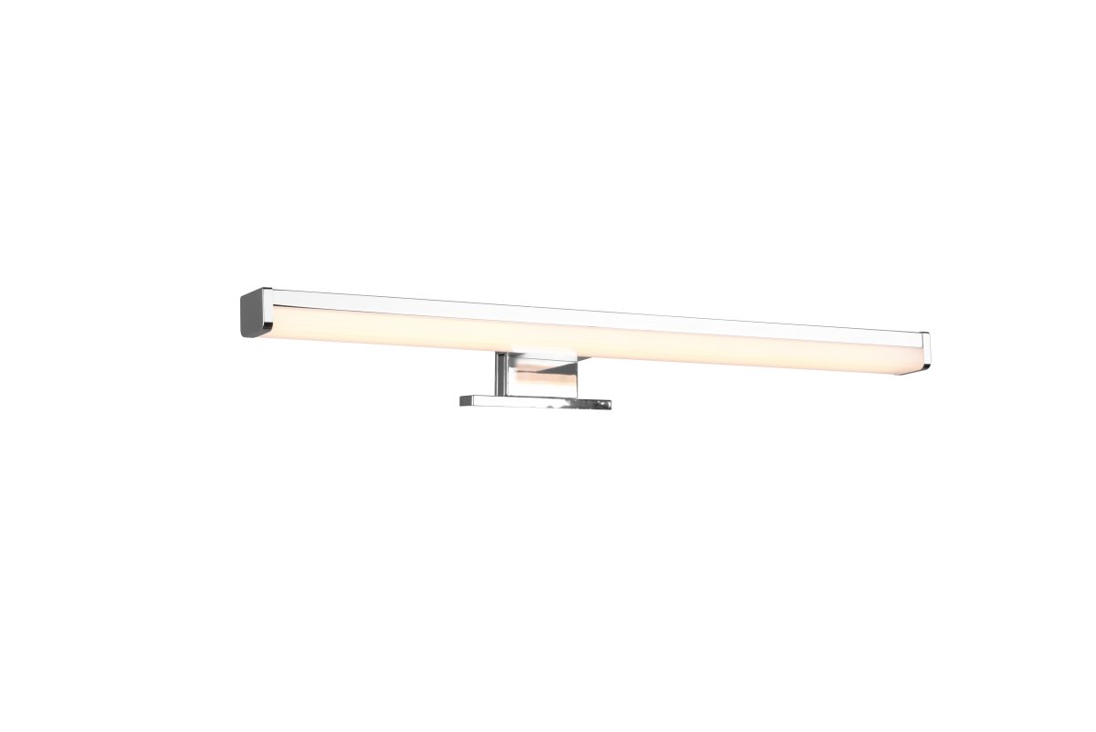 Lino 40cm Chrome lampe de salle de bain De Trio Lighting - La lampe est dot&eacute;e de LED int&eacute;gr&eacute;es de 3000K et 900lm.