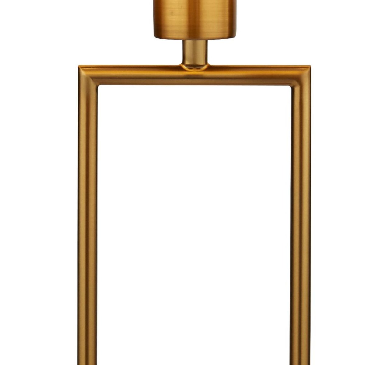 Claire 45cm Or lampe de table De Searchlight - Avec son cadre ouvert et aéré et sa base ronde en marbre, il transmet une sensation moderne mais intemporelle qui s'intègre parfaitement dans les intérieurs classiques et contemporains.