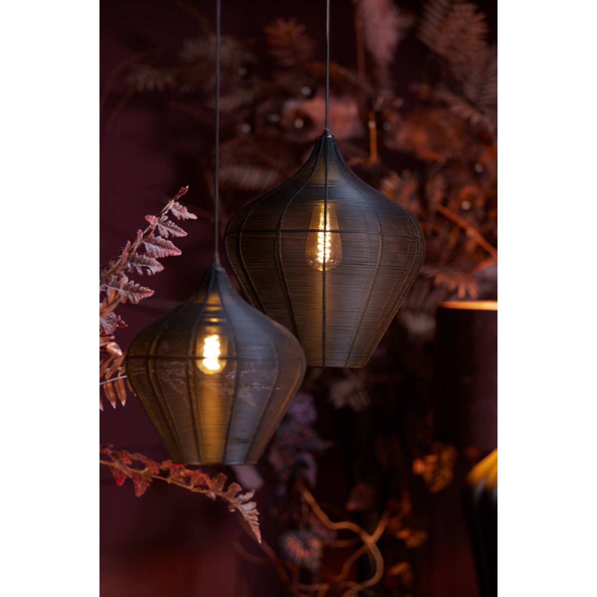 Alvaro Ø36 Noir suspension De Light & Living - 