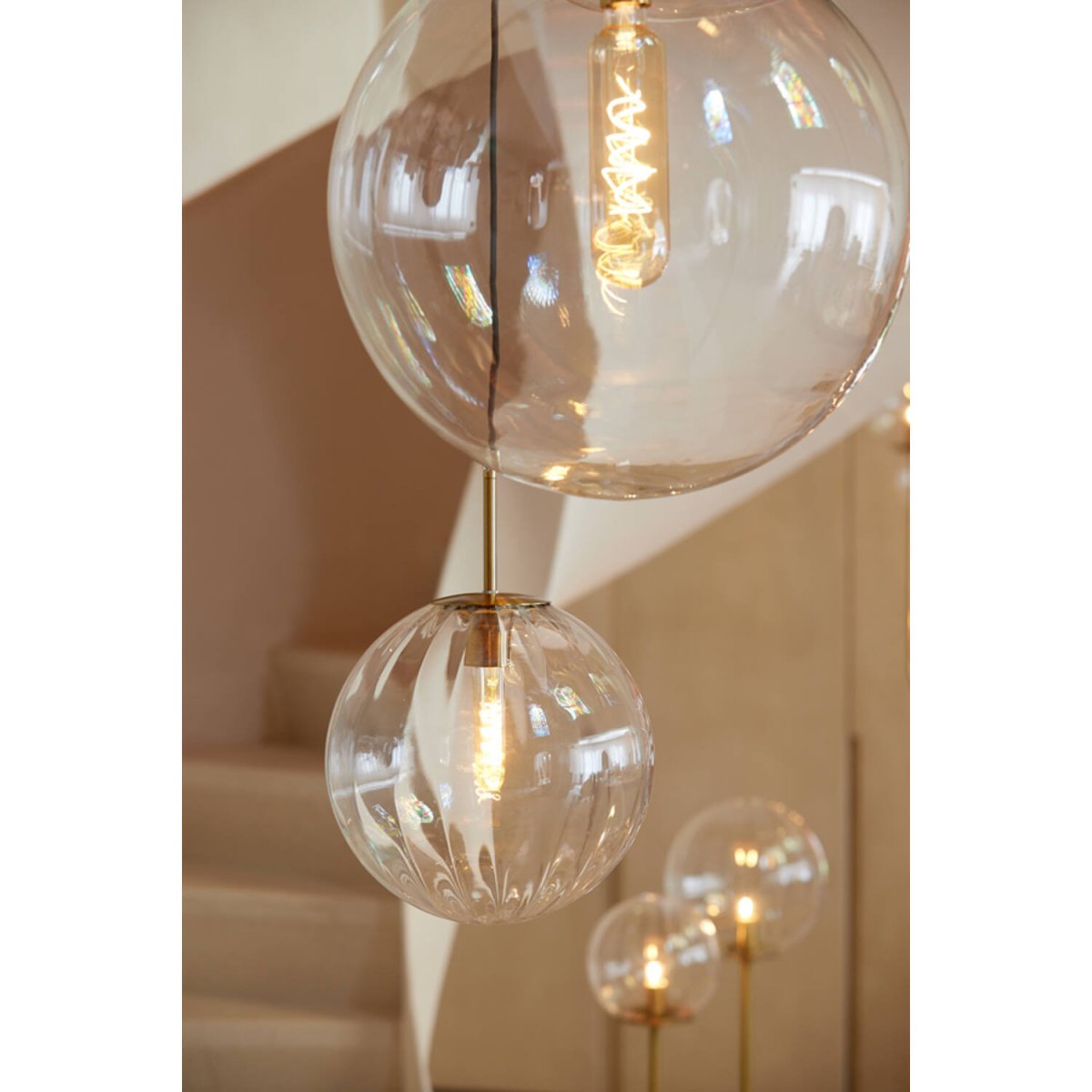 Magdala Ø30 Transparent suspension De Light & Living - 