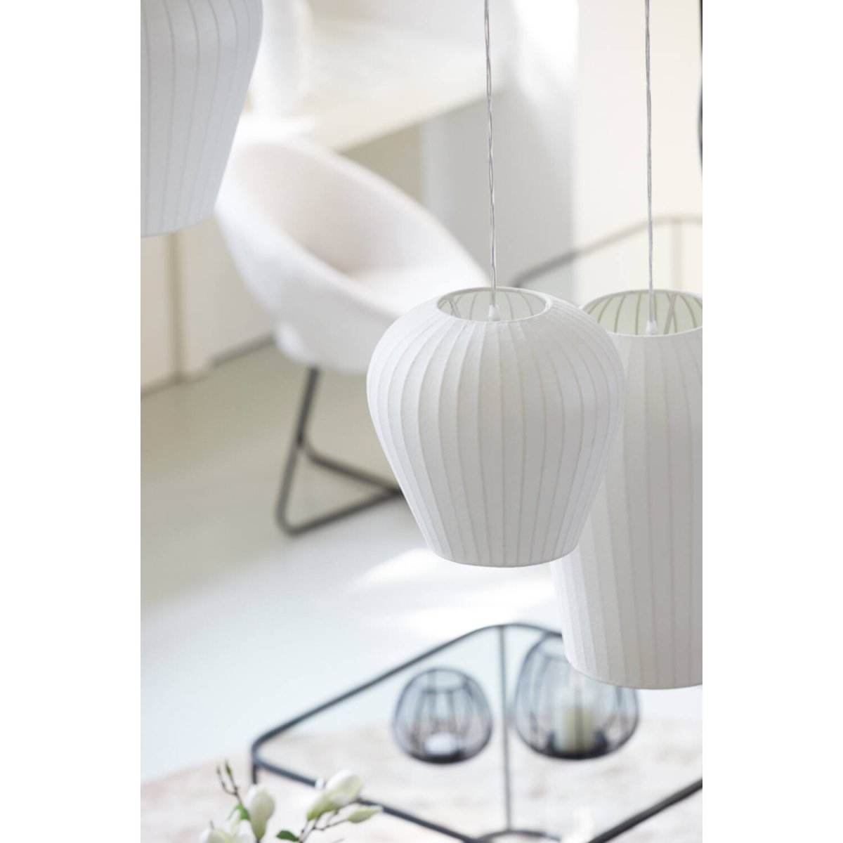 Xela Ø30 Blanc suspension De Light & Living - 