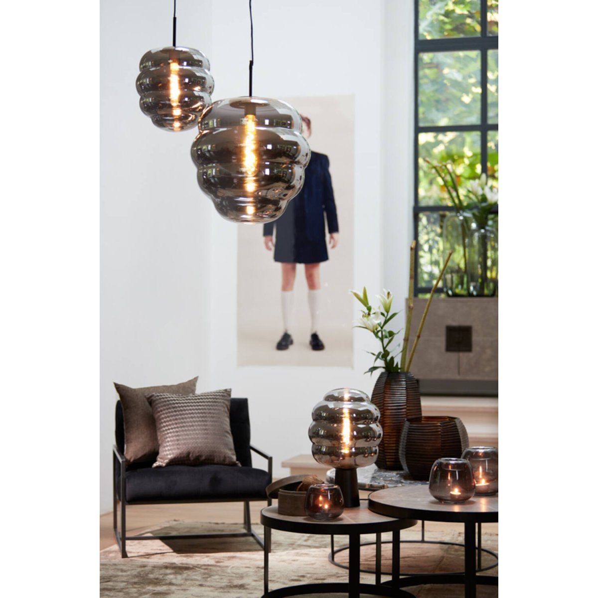 Misty Ø45 Couleur fumée suspension De Light & Living - 