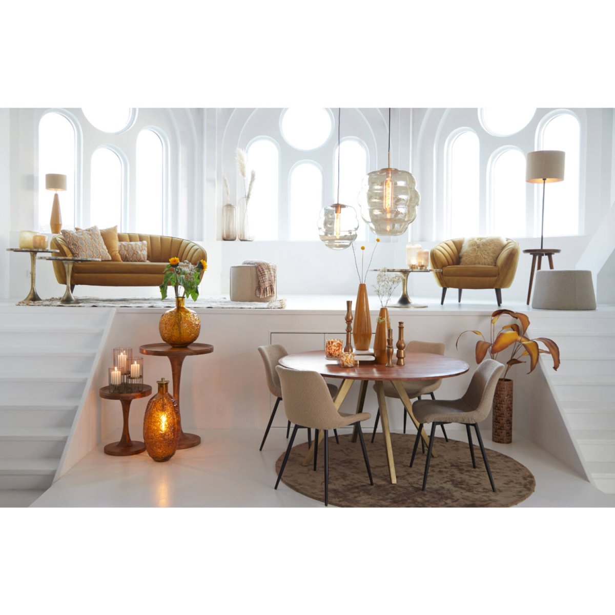 Misty Ø45 Ambre suspension De Light & Living - 