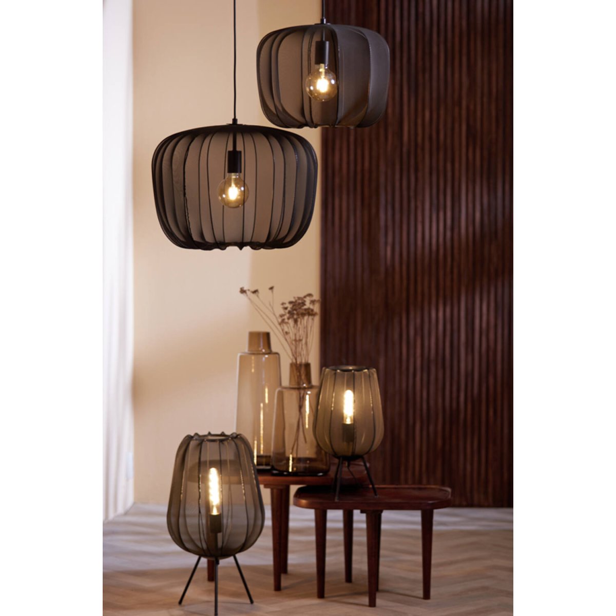 Plumeria Ø50 Noir suspension De Light & Living - 