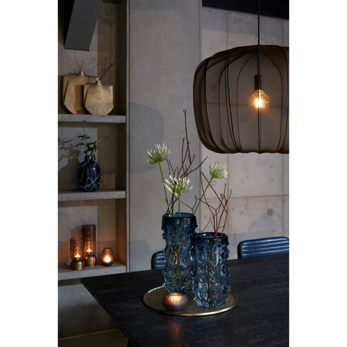 Plumeria Ø50 Noir suspension De Light & Living - 