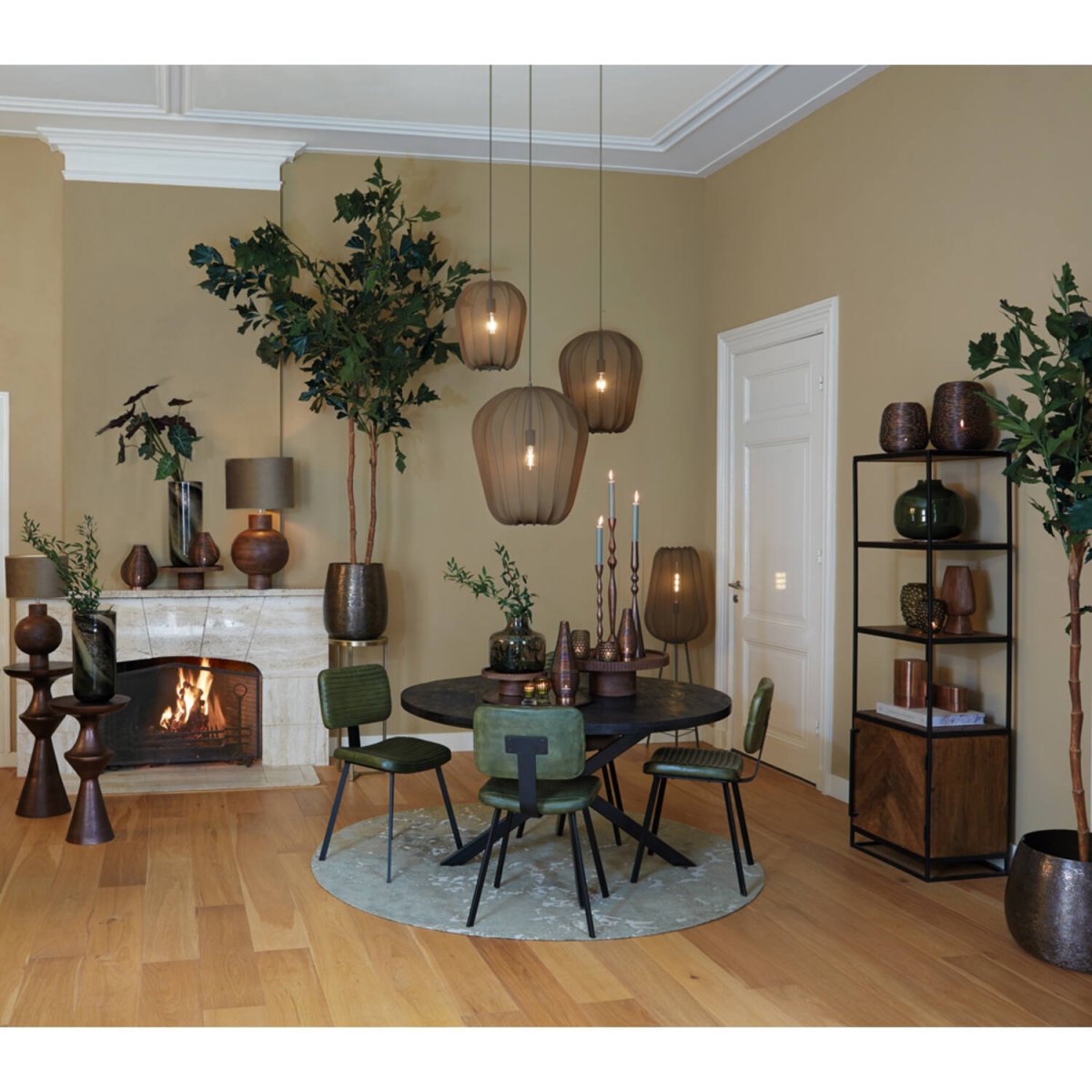 Plumeria Ø42 Vert foncé suspension De Light & Living - 