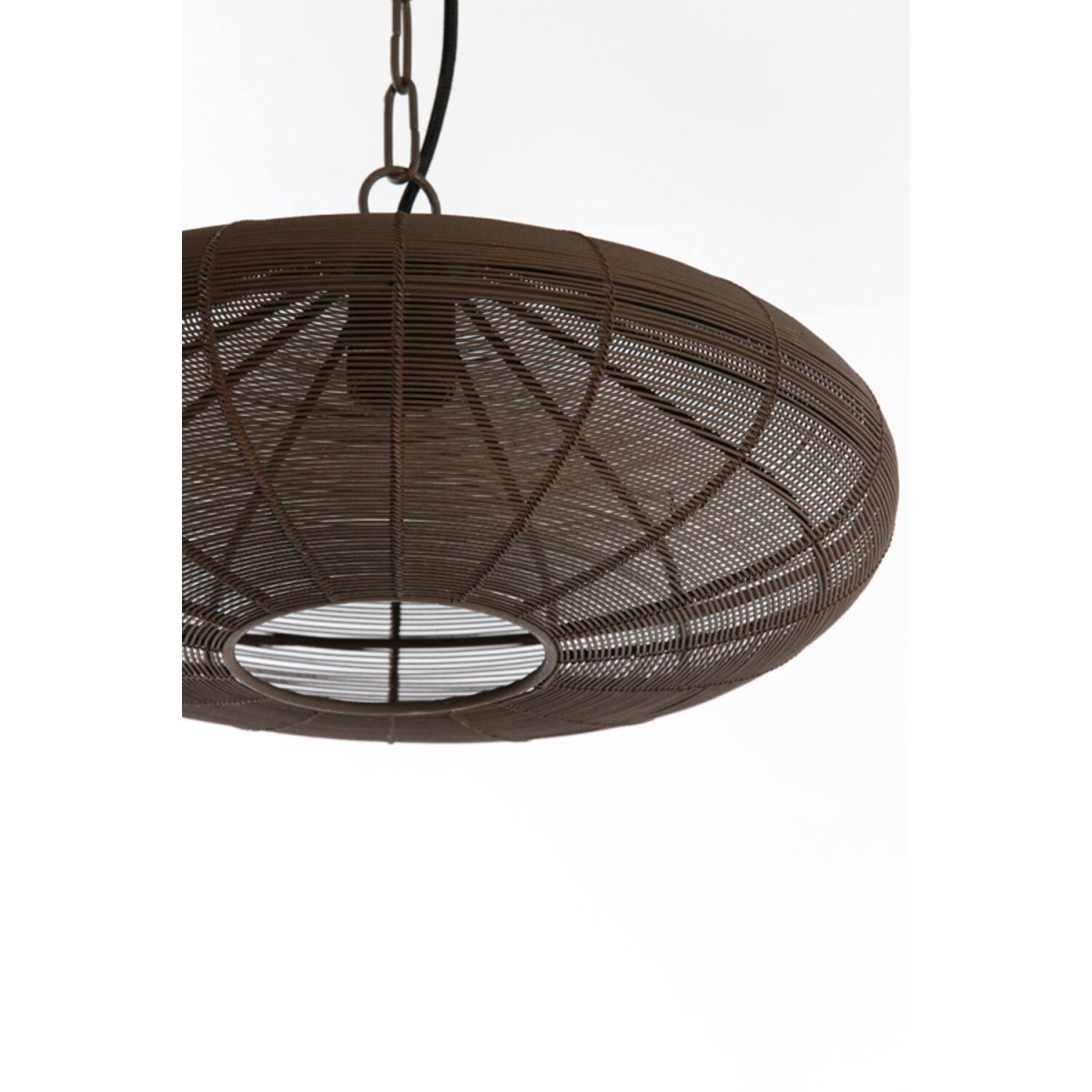 Bahoto Ø40 Brun foncé suspension De Light & Living - La lampe Bahoto séduit par son design à la fois rustique et élégant, avec son abat-jour entièrement réalisé en métal brun foncé.
