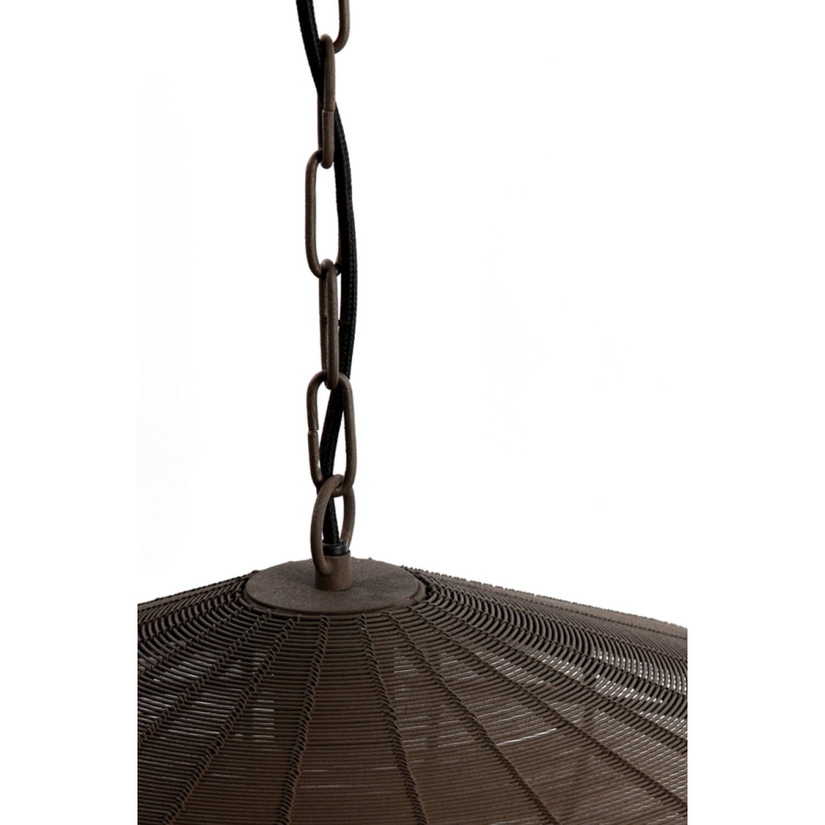 Bahoto Ø40 Brun foncé suspension De Light & Living - La lampe Bahoto séduit par son design à la fois rustique et élégant, avec son abat-jour entièrement réalisé en métal brun foncé.