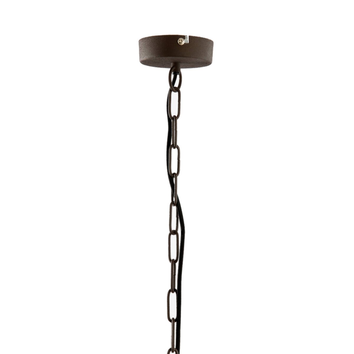 Bahoto Ø40 Brun foncé suspension De Light & Living - La lampe Bahoto séduit par son design à la fois rustique et élégant, avec son abat-jour entièrement réalisé en métal brun foncé.