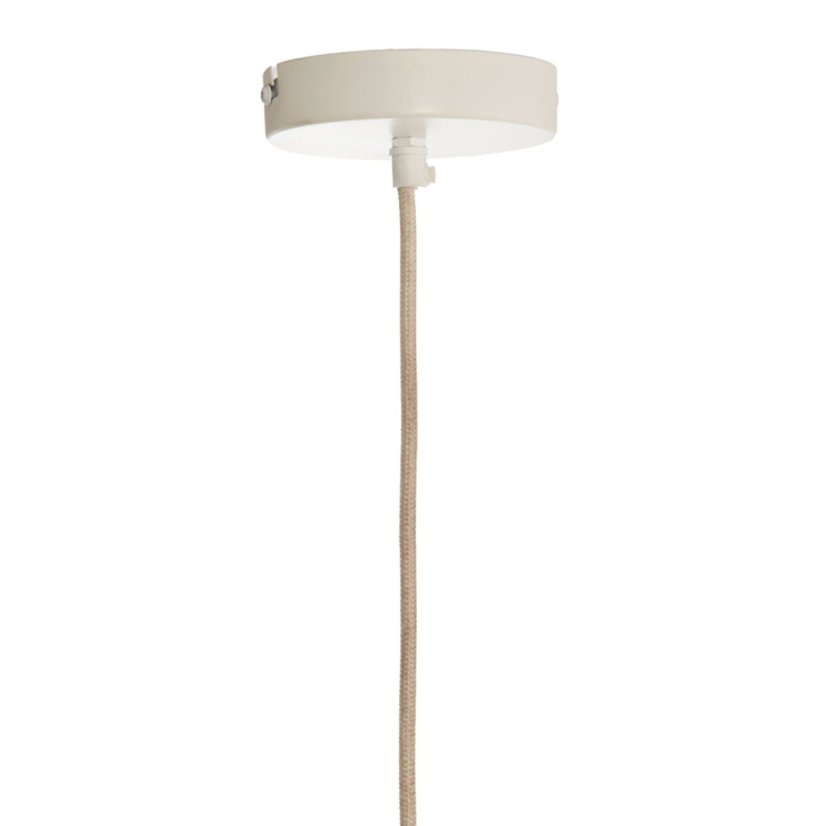 Zubedo Ø40 Blanc crémeux suspension De Light & Living - Zubedo séduit par sa forme douce et élégante et son revêtement en tissu blanc crème qui diffuse une lumière chaude et agréable.