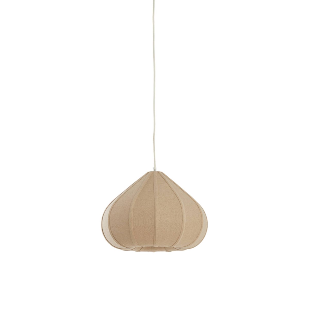 Zubeda Ø40 Brun suspension De Light & Living - Zubeda est une &eacute;l&eacute;gante suspension avec un abat-jour en lin brun naturel.