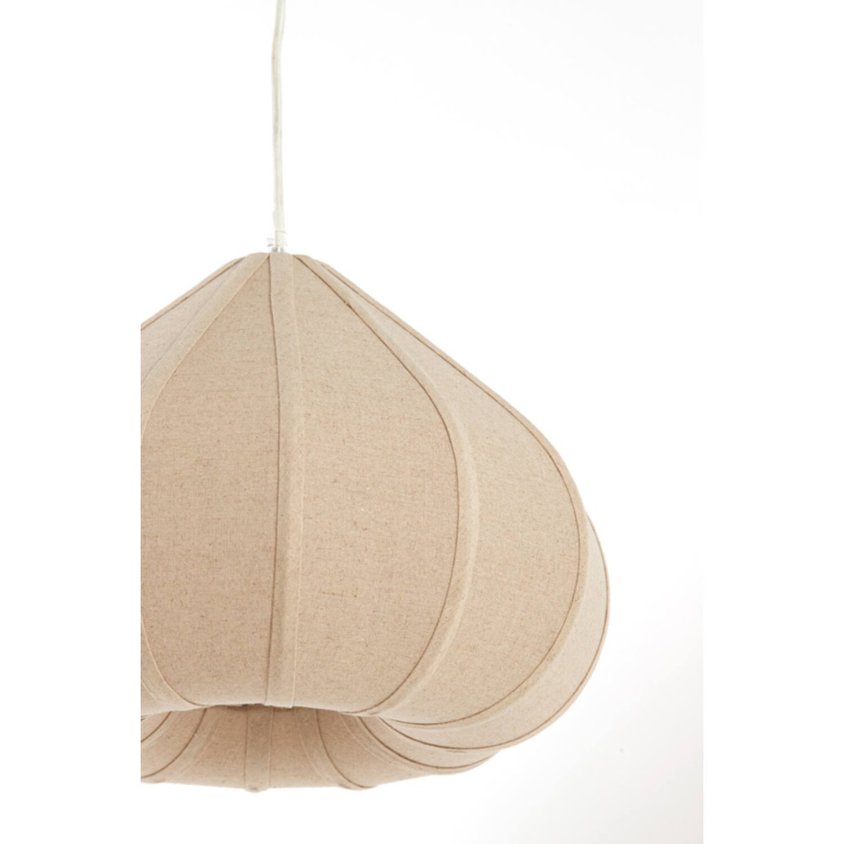 Zubeda Ø40 Brun suspension De Light & Living - Zubeda est une &eacute;l&eacute;gante suspension avec un abat-jour en lin brun naturel.