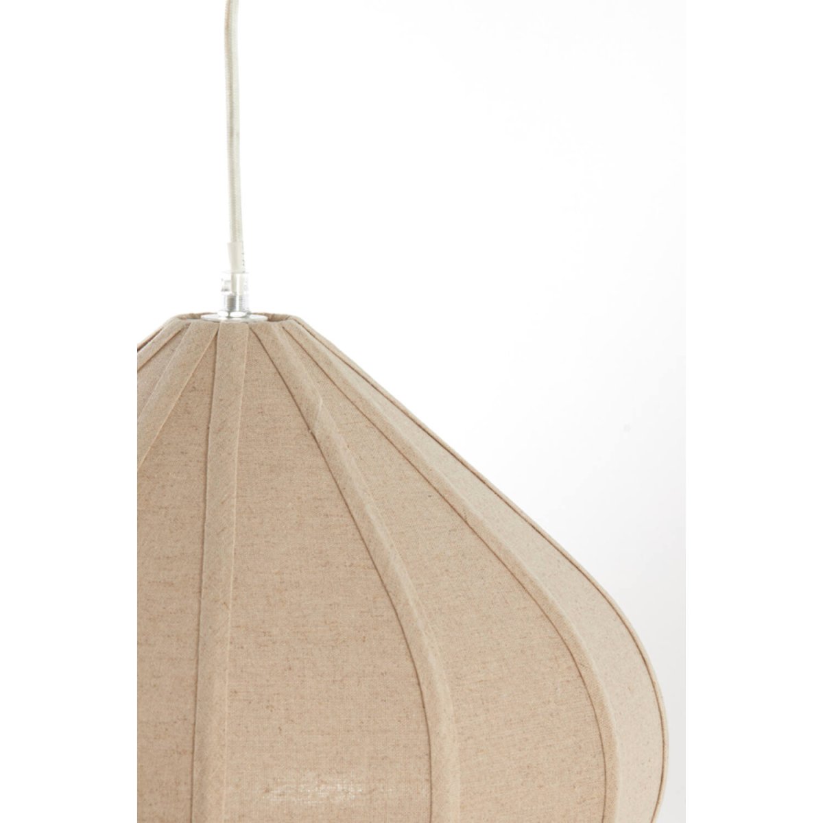 Zubeda Ø40 Brun suspension De Light & Living - Zubeda est une &eacute;l&eacute;gante suspension avec un abat-jour en lin brun naturel.