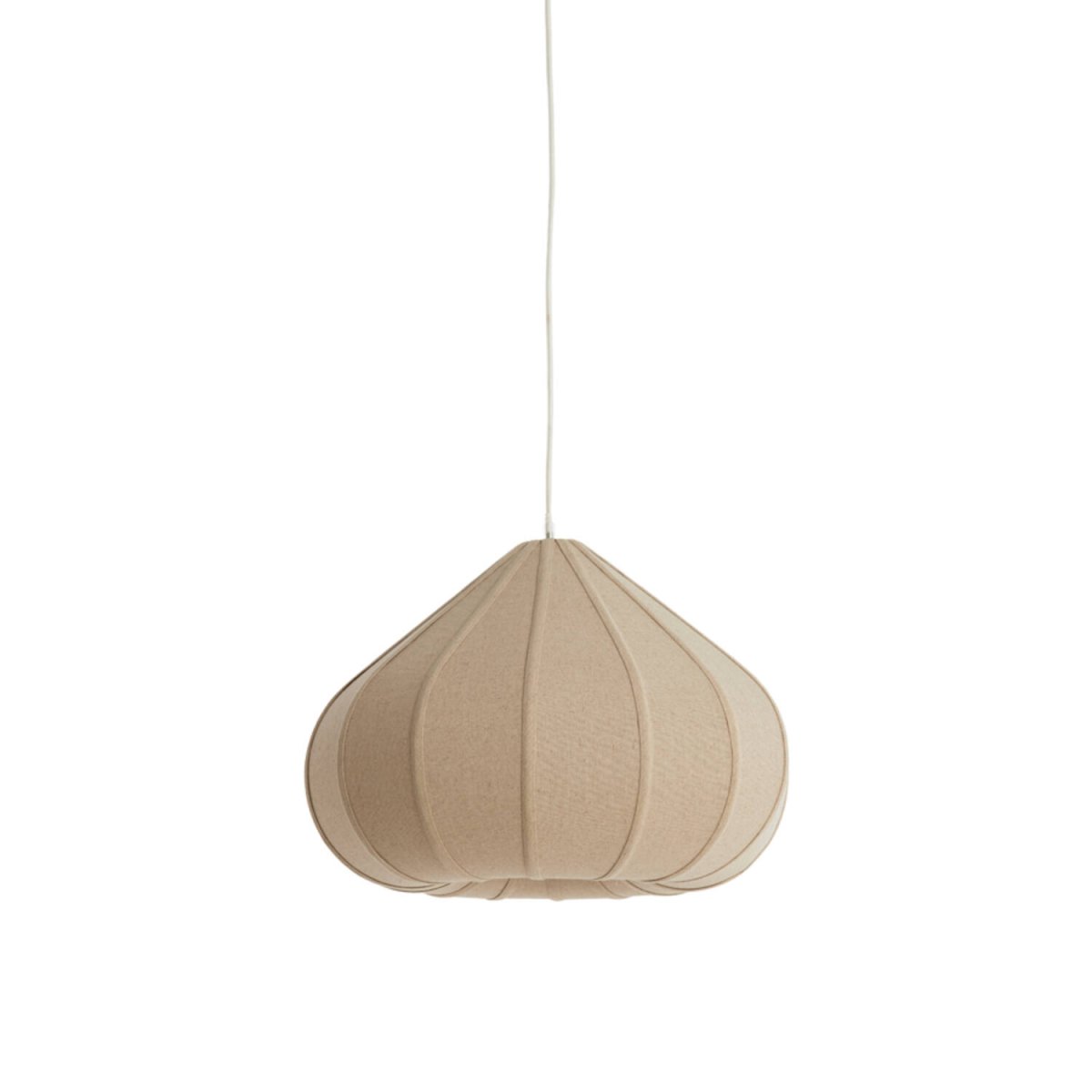 Zubeda Ø50 Brun suspension De Light & Living - Sa forme douce et organique cr&eacute;e une ambiance chaleureuse et s'int&egrave;gre parfaitement dans un d&eacute;cor moderne ou rustique.