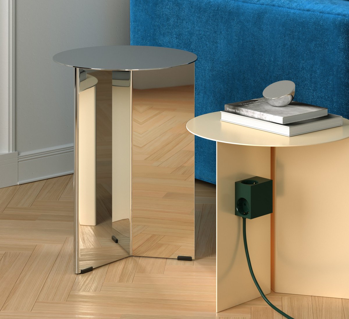 Cuboid Vert foncé De Kord - Plusieurs options de montage&nbsp;: fixez la prise directement sur des surfaces m&eacute;talliques gr&acirc;ce aux c&ocirc;t&eacute;s magn&eacute;tiques, utilisez le support fourni avec surface de friction pour une fixation stable sur une table, ou fixez-la au mur avec du ruban adh&eacute;sif 3M pour une prise de courant discr&egrave;te et facilement accessible.