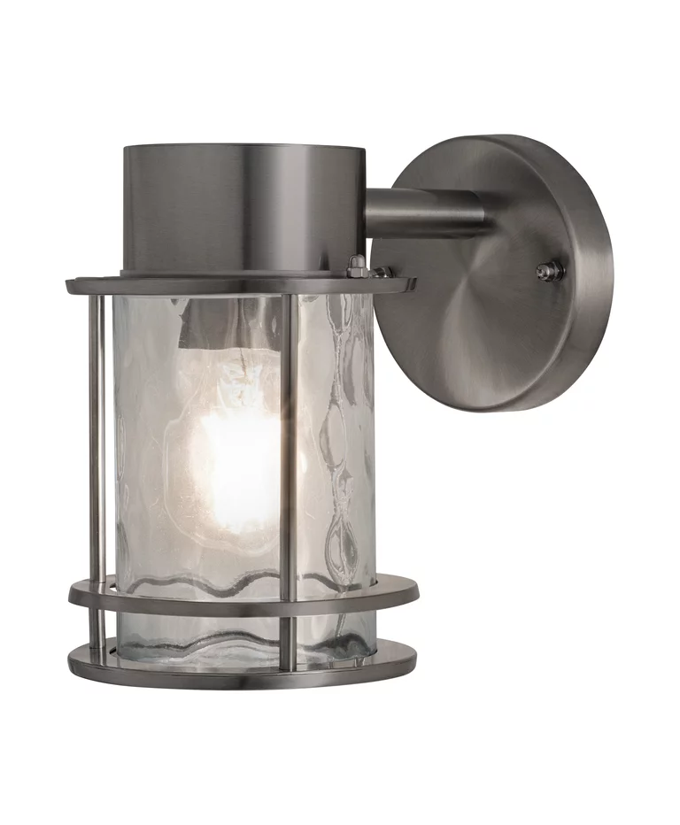 Post Acier inoxydable lampe d’extérieur De Ledvance - Fabriqu&eacute; en acier inoxydable avec un d&ocirc;me en verre transparent &agrave; l'aspect martel&eacute;, il offre un beau jeu de lumi&egrave;re et cr&eacute;e une atmosph&egrave;re accueillante.