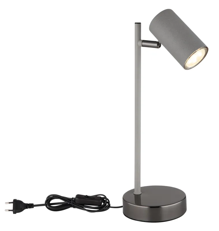 Robby 35cm Gris lampe de bureau De Globo Lighting - Robby &auml;r en praktisk skrivbordslampa som blir ett stilfullt tillskott till ditt hem.