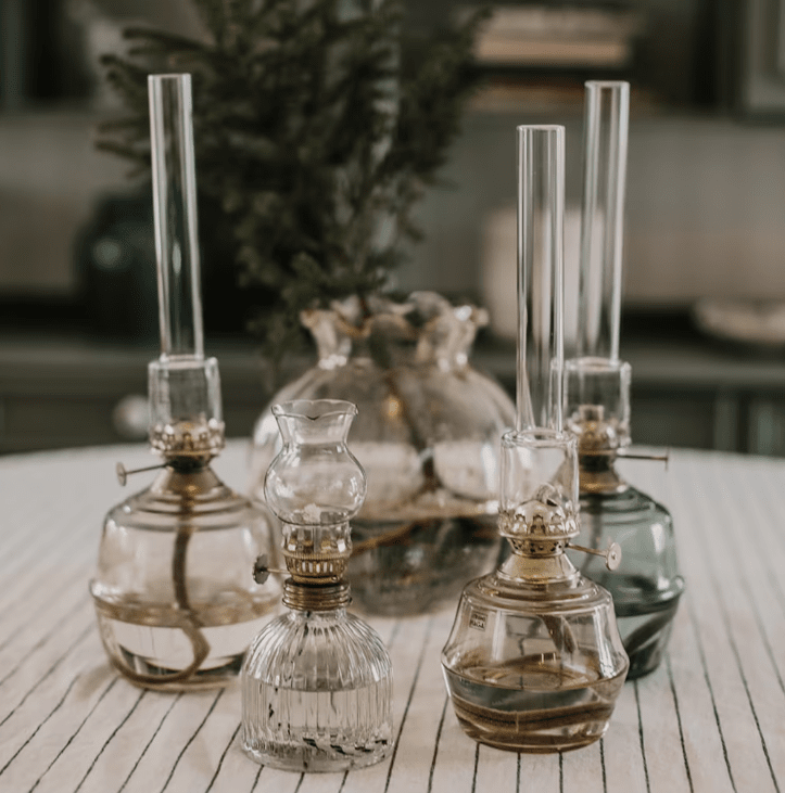 Kerosene Lamp Majken Mid Rose De Strömshaga - Convient &agrave; la m&egrave;che num&eacute;ro de pi&egrave;ce 116210 et au tube de br&ucirc;leur num&eacute;ro de pi&egrave;ce 121810G.