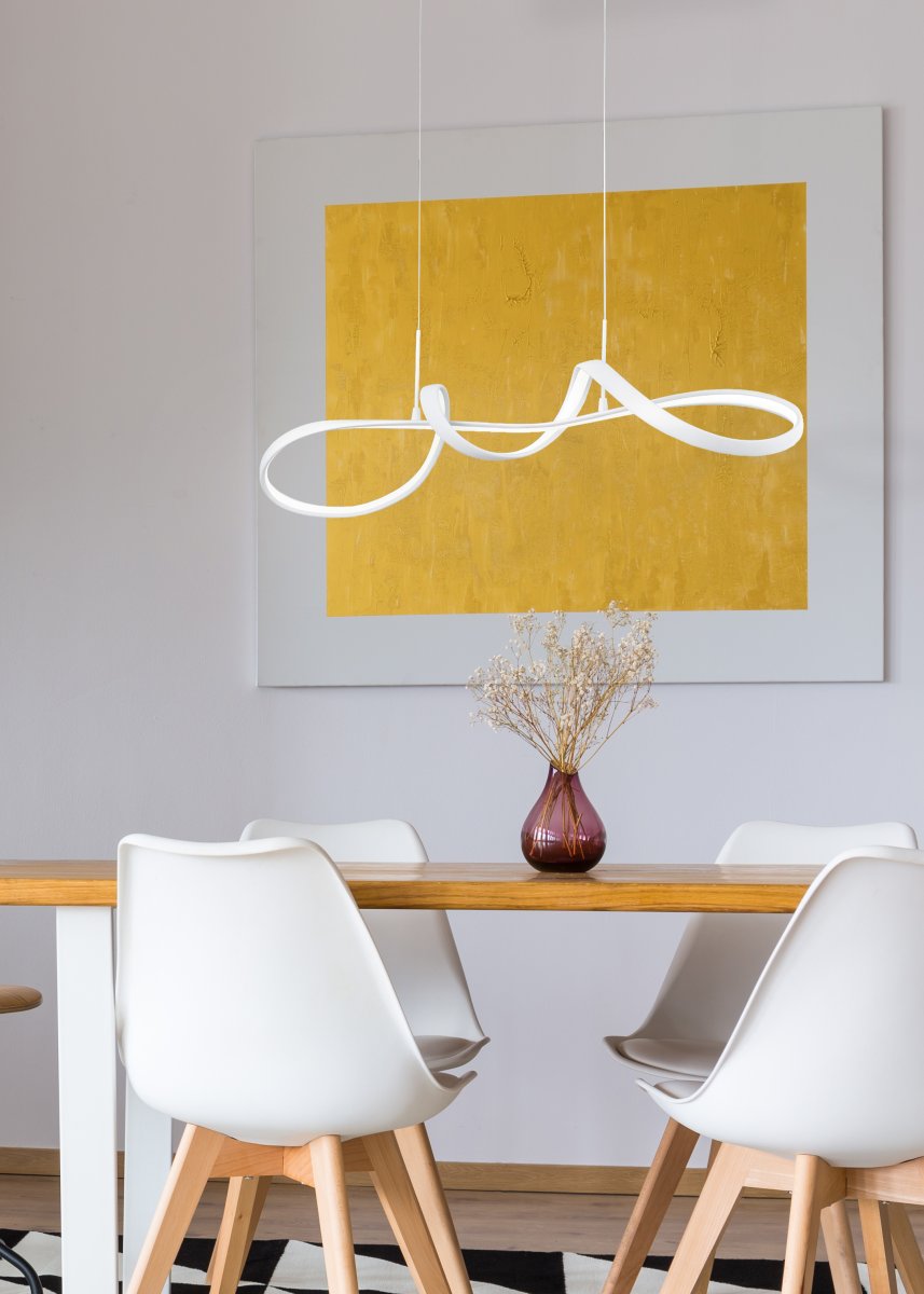 Perugia 80cm Blanc suspension De Trio Lighting - 