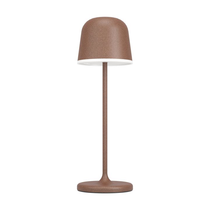 Mannera 34cm Brun rouille portable De Eglo - Grâce au variateur tactile intégré, vous pouvez régler la lumière sur trois niveaux pour créer la sensation idéale, d'une lueur douce et chaleureuse à une lumière plus fonctionnelle.