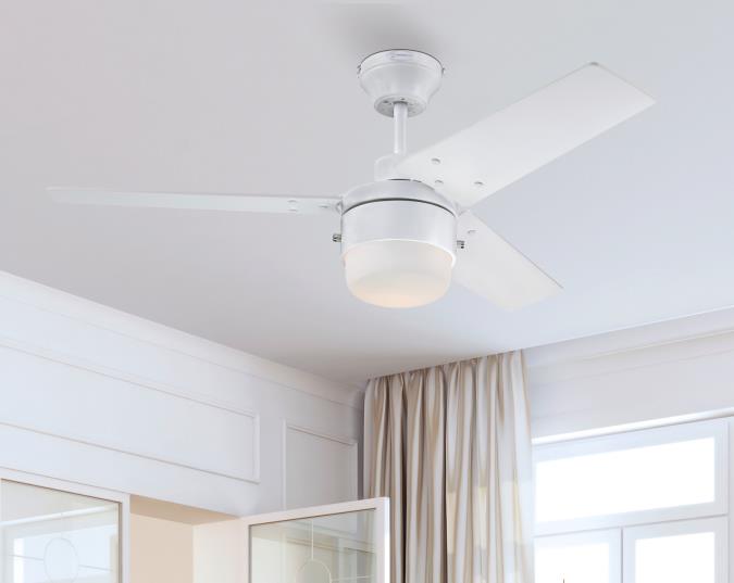 Talia Ø105 Blanc De Westinghouse - Avec un niveau sonore de seulement 48 dB et une garantie moteur de 10 ans, Talia est une solution moderne et fonctionnelle pour la maison.