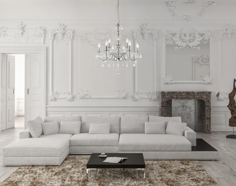 William Ø65 Chrome cristal De Globo Lighting - 